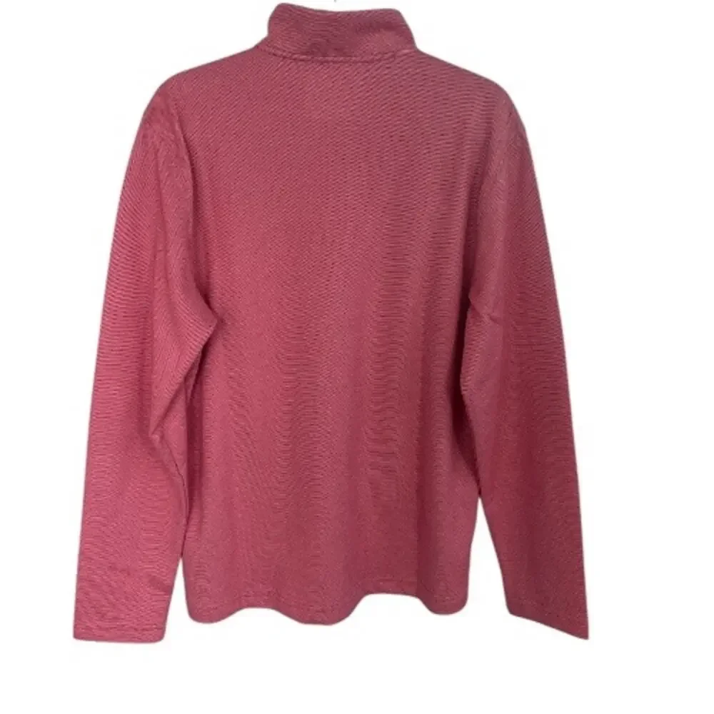 Izod Men Performance Comfort Quarter Zip Long Sleeve Pullover Holly Berry Medium